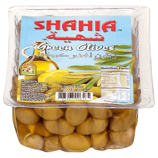 Shahia Green Olives 32 Oz