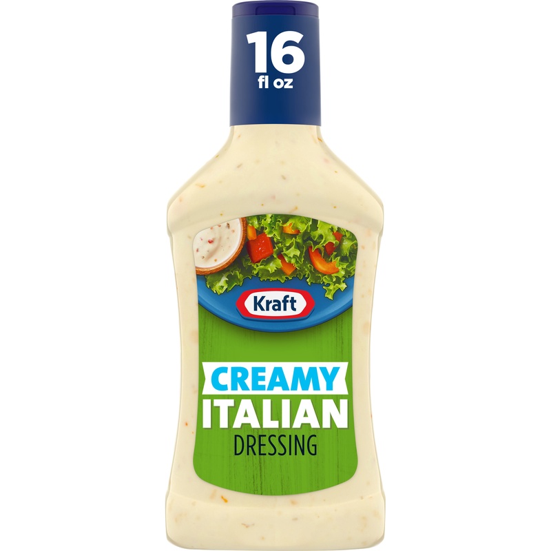 Kraft Creamy Italian Salad Dressing, 16 Fl Oz Bottle