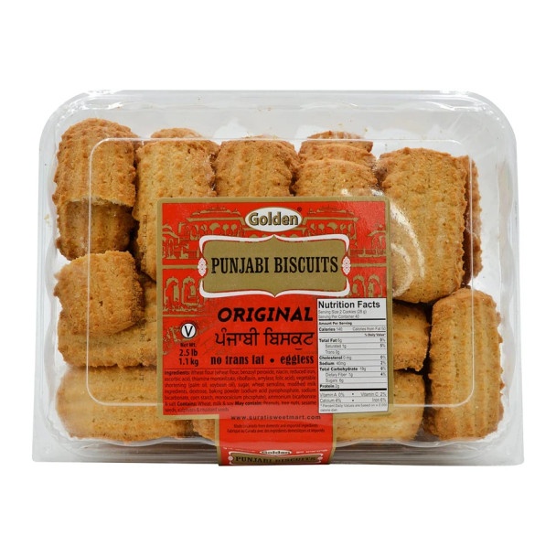 Golden Punjabi Biscuits Original, 250 Grams
