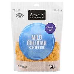 Essential Everyday Cheese, Mild Cheddar, Classic Cut 8 Oz