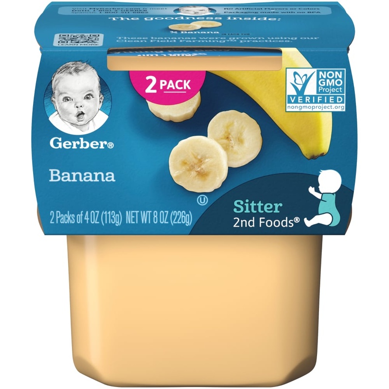 Gerber 2nd Foods Sitter Banana Baby Food