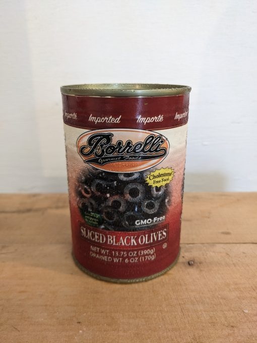 Borrelli Sliced Black Olives 14 Oz.
