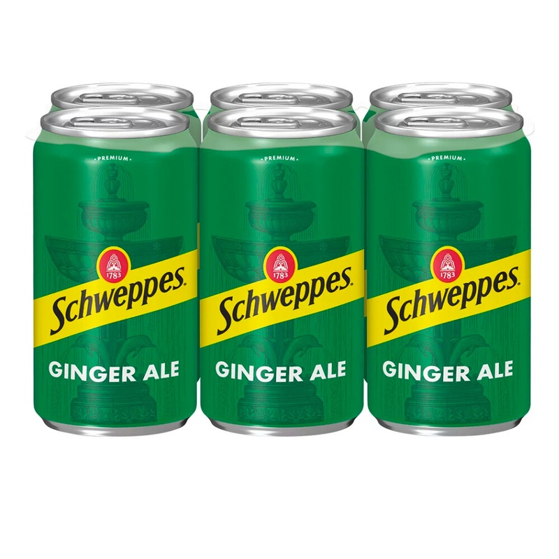 Schweppes Ginger Ale Cans - 6 Pack 45.00 Fl Oz