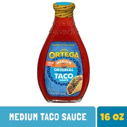 Ortega Original Thick & Smooth Medium Taco Sauce 16-oz