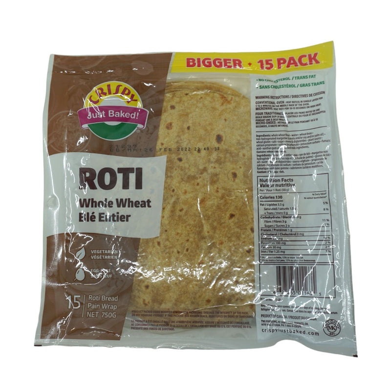 Crispy Whole Wheat Roti Bread
