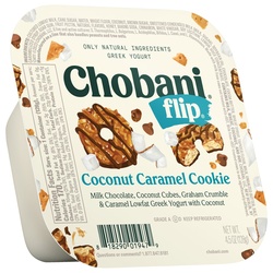 Chobani Flip Greek Coconut Caramel Cookie Yogurt 4.5 Oz