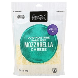 Essential Everyday Cheese, Mozzarella, Classic Cut 8 Oz