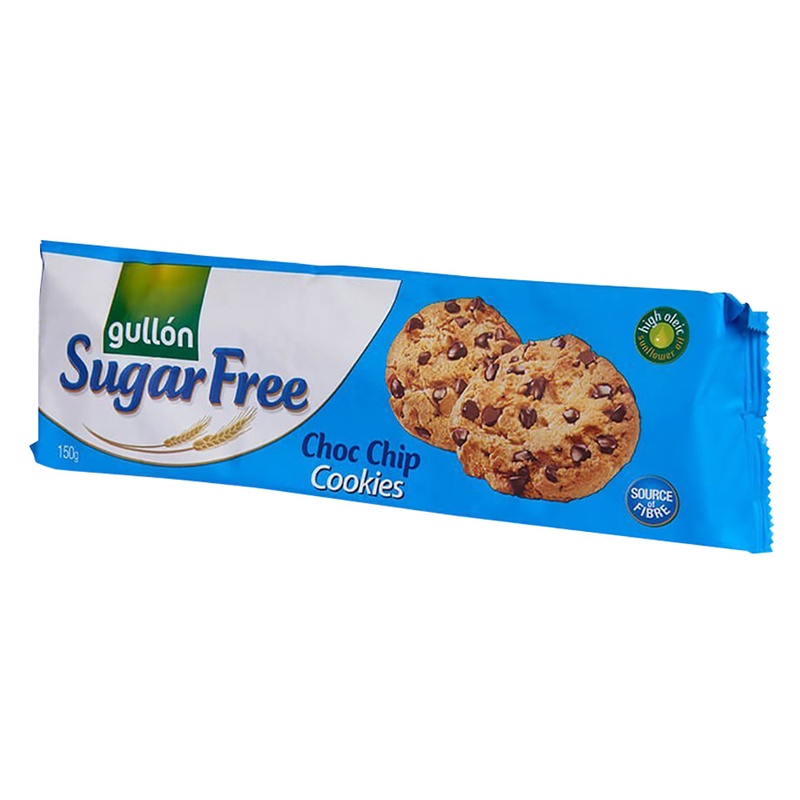 Gullon Cookies, Sugar Free, Chocolate Chip 4.4 Oz