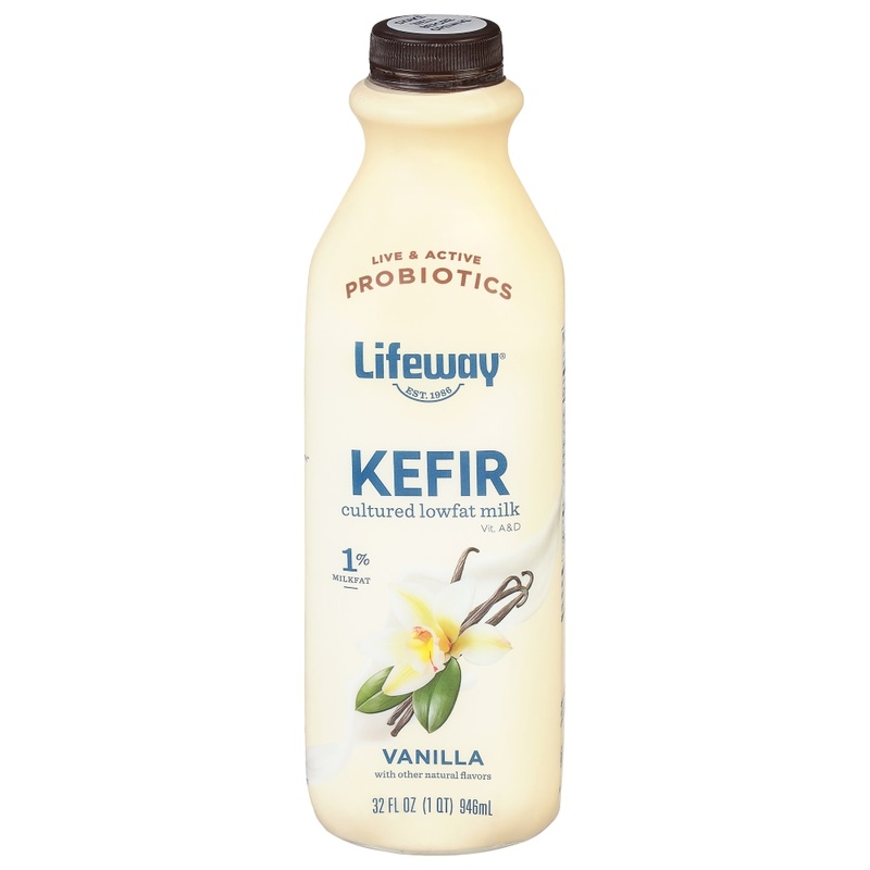 Lifeway Kefir Madagascar Vanilla Cultured Lowfat Milk 32 Fl. Oz. Bottle