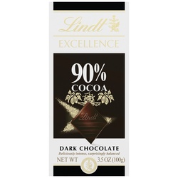 Lindt Excellence Supreme Dark Chocolate Bar 90% Cocoa