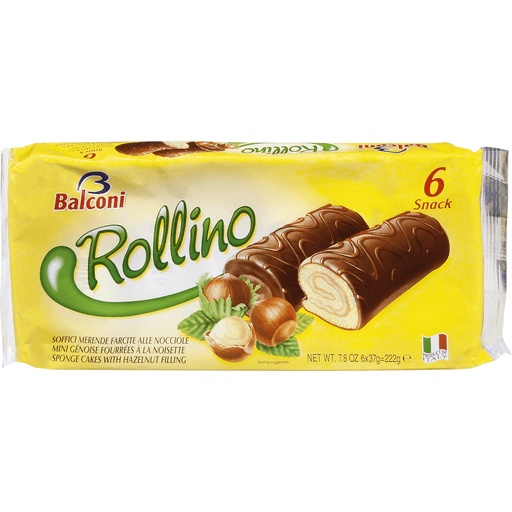Balconi Rollino Sponge Cake With Hazelnut Filling