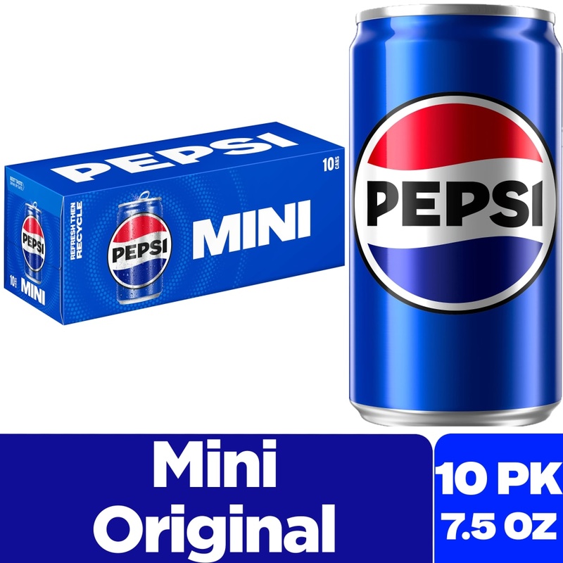 Pepsi Cola Soda Mini Cans