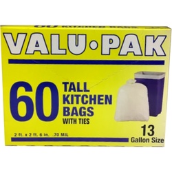 Value Pack - 13gl Tall Kitchen Trash Bag