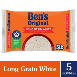 Ben's Original Long Grain White Enriched Parboiled Rice, 5 Lb