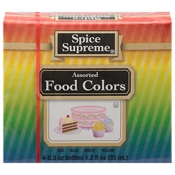 Spice Supreme Food Colors, Assorted