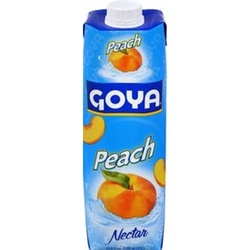 Goya Peach Nectar - 33.8 Fl Oz Carton