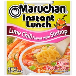 Maruchan Instant Lunch Ramen Noodle Soup Lime Chili Flavor With Shrimp