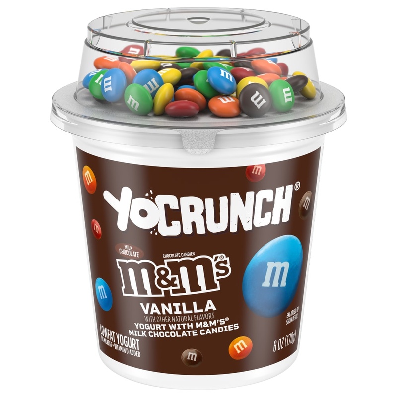 YoCrunch Low Fat Vanilla With M&Ms Yogurt, 6 Oz