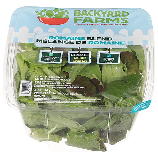 Backyard Farms Romaine Blend Leafy Greens, 4 Oz