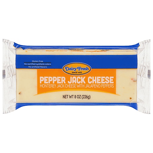 Dairy Fresh Cheese, Pepper Jack 8 Oz
