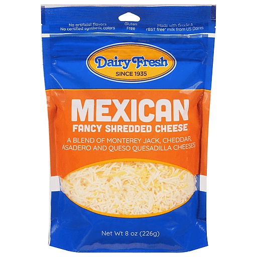 Dairy Fresh Fancy Mexican Shredded Cheese 8 Oz