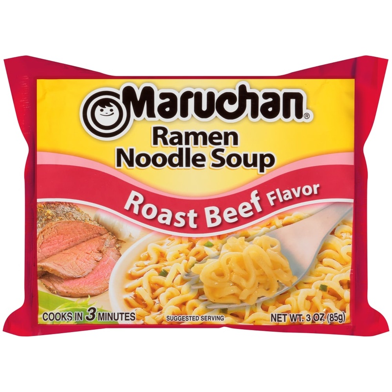 Maruchan Roast Beef Flavor Ramen Noodle Soup 3 Oz. Bag