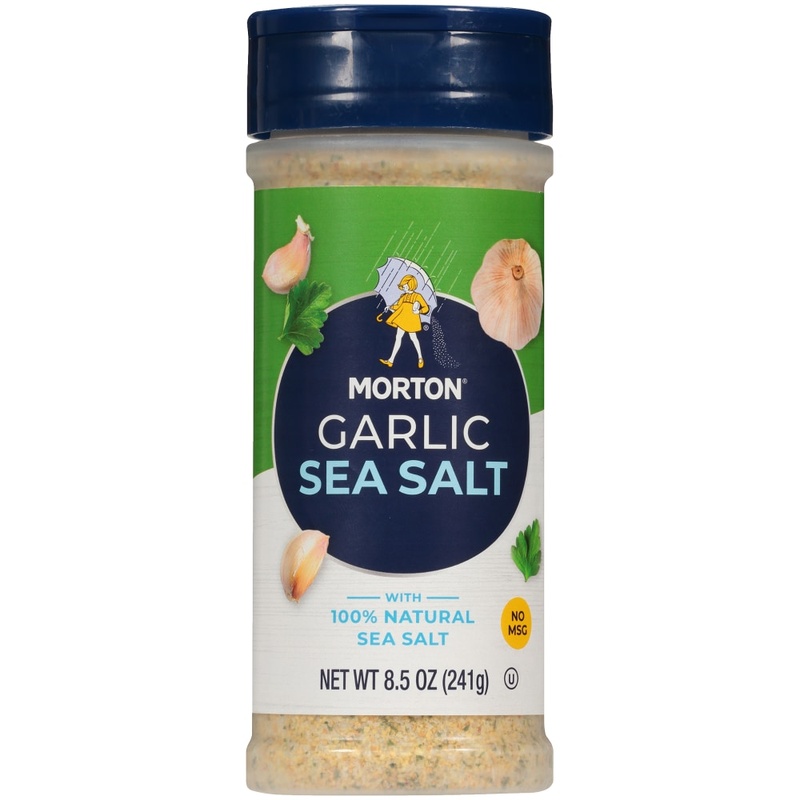 Morton Garlic Sea Salt 8.5 Oz. Shaker