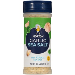 Morton Garlic Sea Salt 8.5 Oz. Shaker
