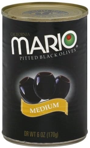 Mario Olives, California, Pitted Black, Medium