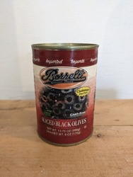 Borrelli Sliced Black Olives 14 Oz.