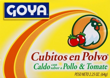 Goya Bouillon, Chicken & Tomato Flavored, Powdered 2.25 Oz