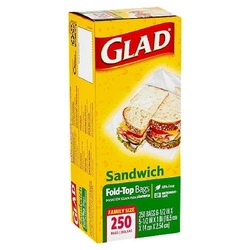 Glad Sandwich Bags Fold Top