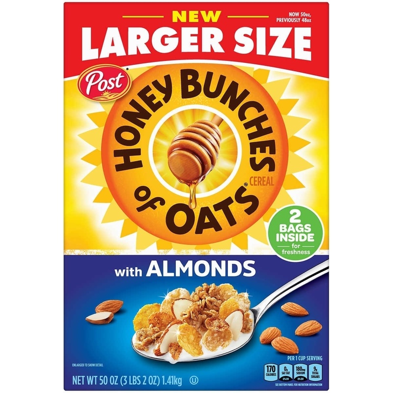 Post Honey Bunches Of Oats With Almonds Cereal 50 Oz. Box