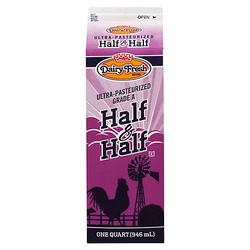 Dairy Fresh Half And Half, Ultra Pasteurized 32 Fl Oz