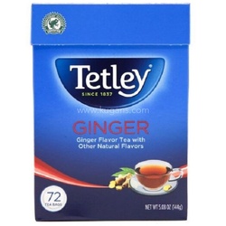 Tetley Tea, Ginger, 72-Count Tea Bags