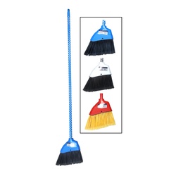 Cotton Valley Angle Broom W Mix Printed Stick-24