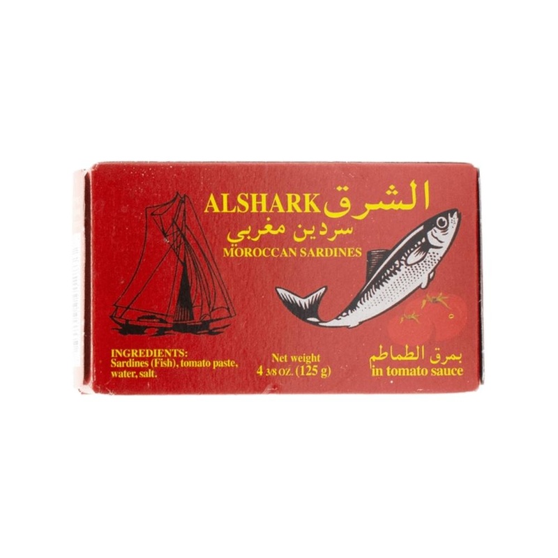 Alshark Moroccan Sardines In Tomato Sauce 125g