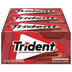 Trident Sugar Free Gum Cinnamon 14 Sticks