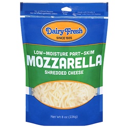 Dairy Fresh Cheese, Mozzarella, Shredded 8 Oz