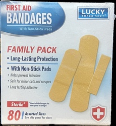 Lucky Super Soft Family Pack First Aid Bandages