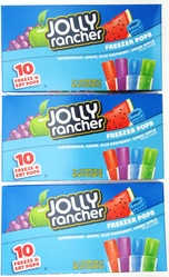 Jolly Rancher 10 Pack Watermelon/Grape/Blue Raspberry/Green Apple Freezer Pops
