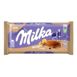 Milka Nougat Creme Filled Chocolate Bar 85g