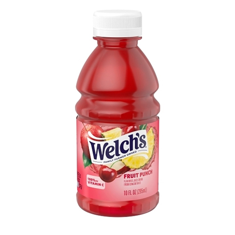 Welch's Fruit Punch Juice Drink, 10 Fl Oz On-the-Go Bottle