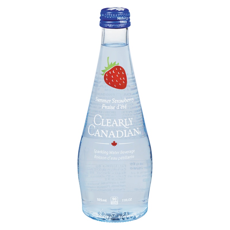 Clearly Canadian Sparkling Water Beverage, Summer Strawberry 11 Fl Oz
