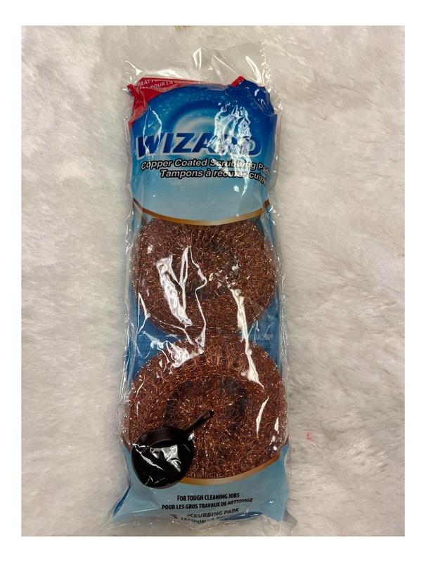 Wizard Xtra Scrubbing Pads Copper Coated - 3 Pk