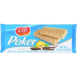 Gastone Lago Cookie Vanilla Cream Wafer Poker, 5.29 Oz