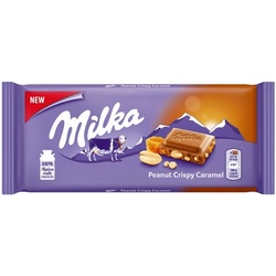 Milka Peanut Crispy Caramel Chocolate 90g