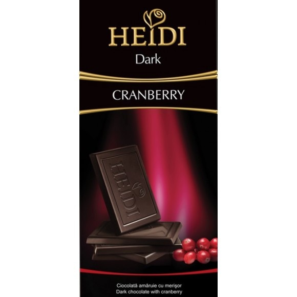 Heidi Dark Chocolate With Cranberry 80g/2.82oz