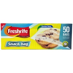 Duck Freshrite Zipper Seal Snack Bag 50ct