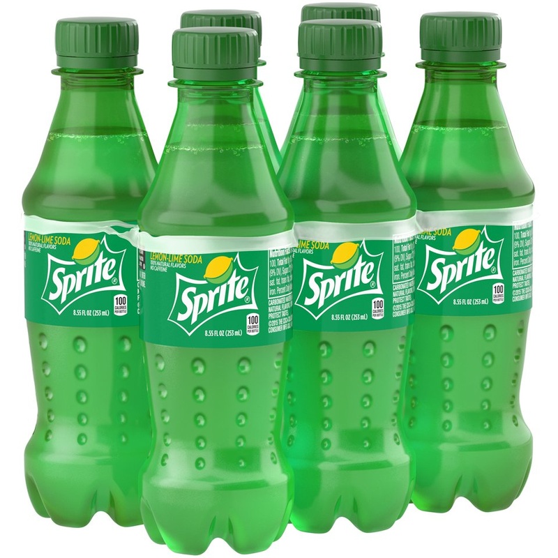 Sprite Lemon Lime Soda Pop 16.9 Fl Oz 6 Pack Bottles
